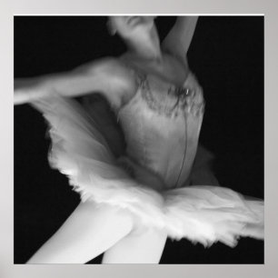 Pôster Balé - Dança - Ballerina 9 - Preto e Branco