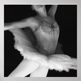 Pôster Balé - Dança - Ballerina 9 - Preto e Branco