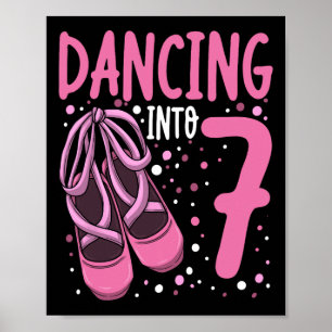 Poster Balé Dançando Em 7 De Aniversário, Ballerina Girls
