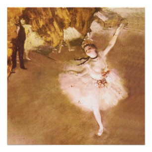 Pôster Balé Dancer Degas Star Painting