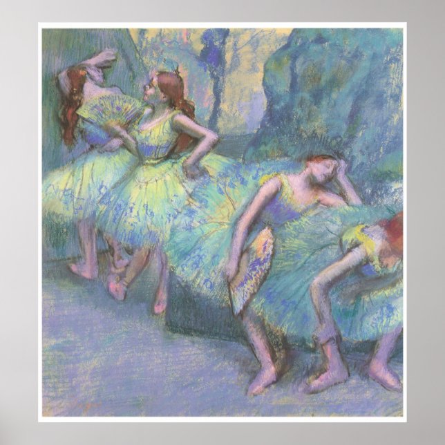 Poster Balé Dancers in the Wings, 1890-95, Degas (Frente)
