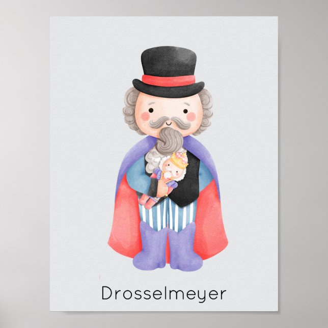 Poster Balé Drosselmeyer Pastel Natal (Frente)