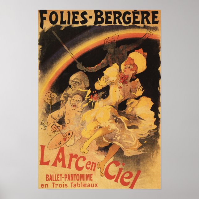 Poster Balé L'Arc-en-Ciel em Folies-Bergere (Frente)
