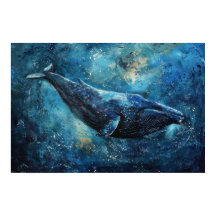 Baleia azul nadando no mar Pequeno