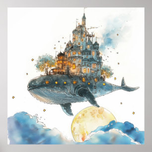 Poster Baleia: Castelo no Céu