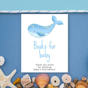 Poster Baleia de aquarela - Livros para bebê