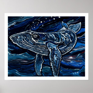 Pôster Baleia de Humpback