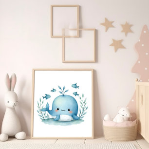 Poster Baleia Feliz