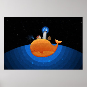 Poster Baleia (Noite)