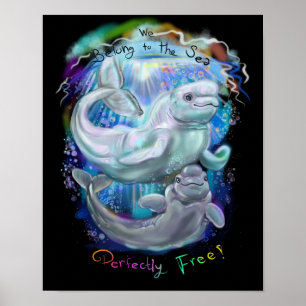 Poster Baleias da beluga