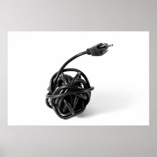 Poster Balled Up Power Cable