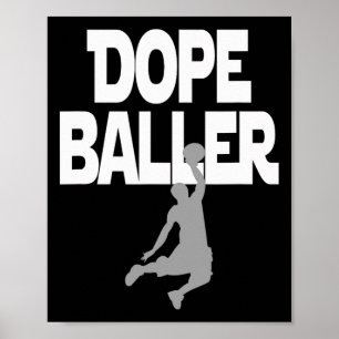 Poster Baller Basquete. Eu adoro Basquete Perfeito