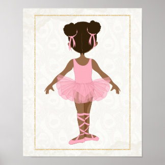 Poster Ballerina Americana Africana