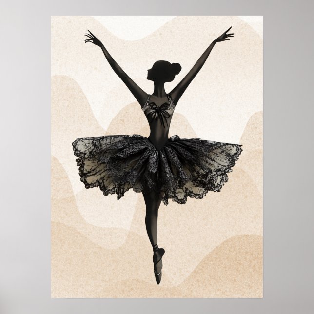 Poster Ballerina Dancer Balé Belas Arte (Frente)