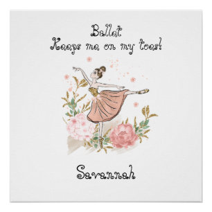 Pôster Ballerina poster, poster de classe Dance