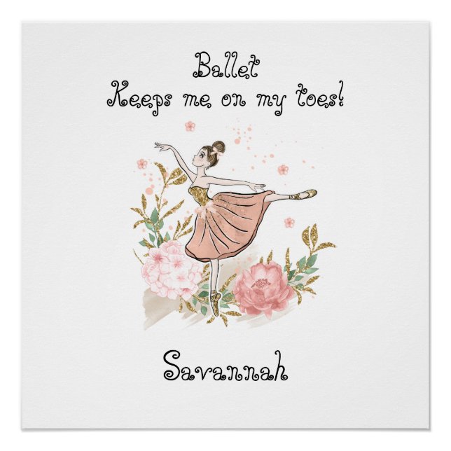 Pôster Ballerina poster, poster de classe Dance (Frente)