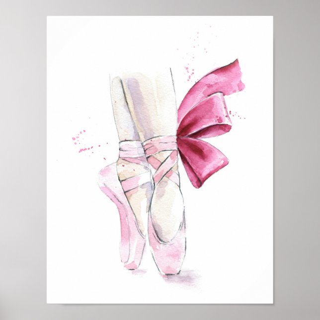 Poster Ballerina Shoes Ballet Slippers (Frente)
