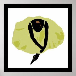 Poster Ballerina silhouette