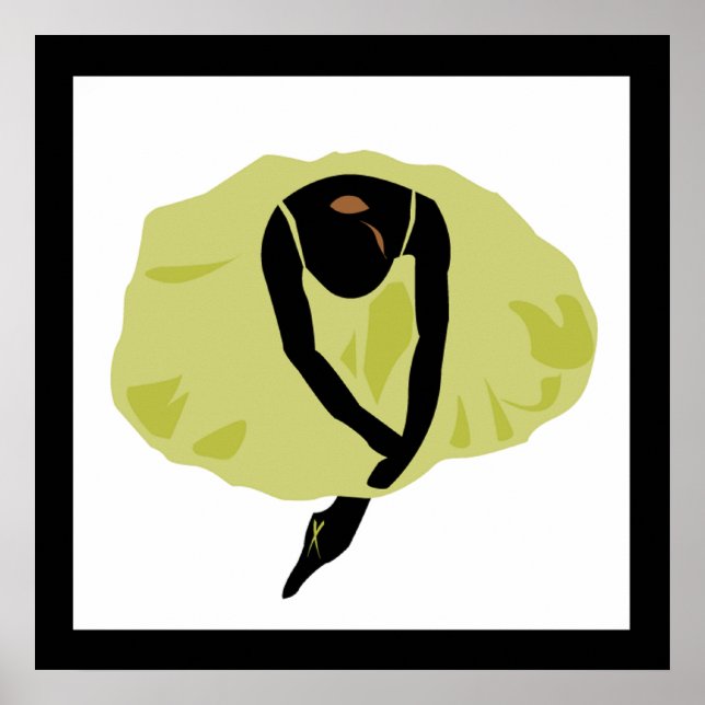 Poster Ballerina silhouette (Frente)