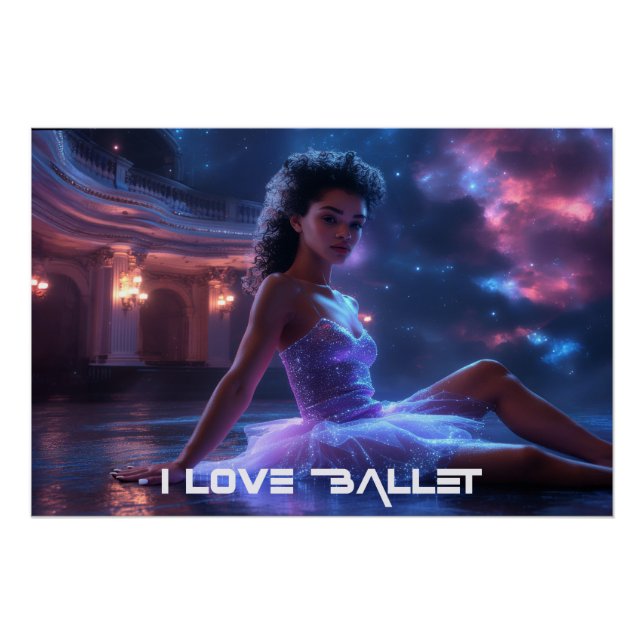 PÔSTER BALLET - I LOVE BALLET (Frente)