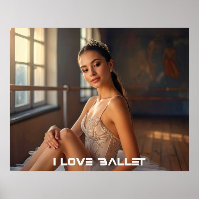 POSTER BALLET - I LOVE BALLET (Frente)
