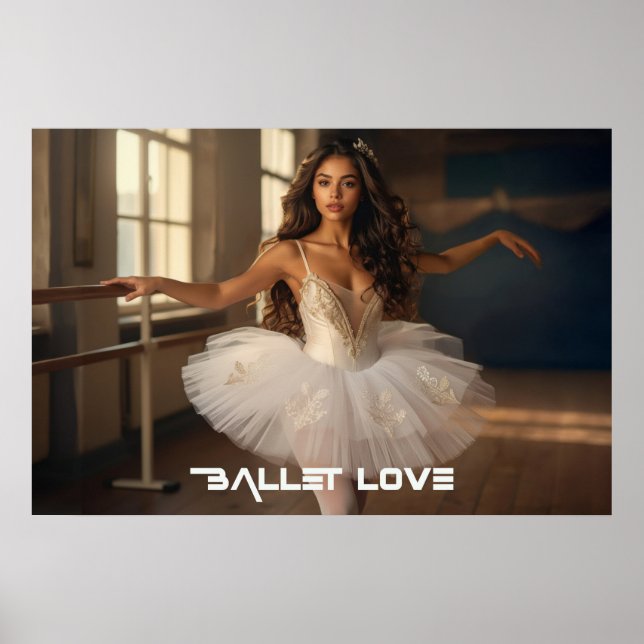 POSTER BALLET LOVE - BALLET & DANCE (Frente)