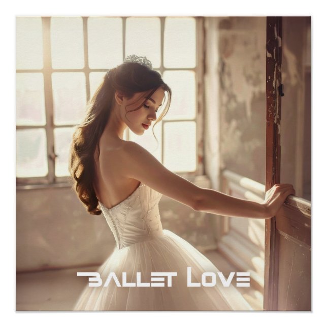 PÔSTER BALLET LOVE - BALLET & DANCE (Frente)