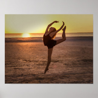 Poster Ballet on the Beach