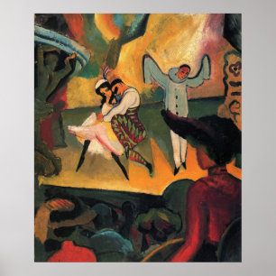Poster Ballet Russes, Ballet Russo por August Macke