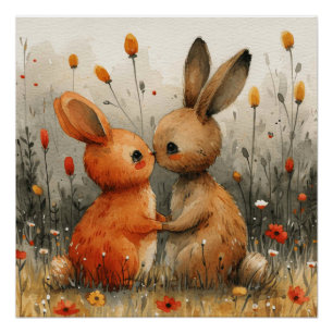 Pôster Ballet Suave Carinho: Um Pouco de Bunny Caprichoso