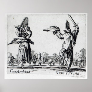 Poster Balli de Sfessania, c.1622