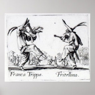 Poster Balli de Sfessania, c.1622