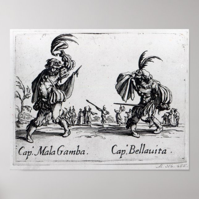 Pôster Balli de Sfessania, c.1622 (Frente)