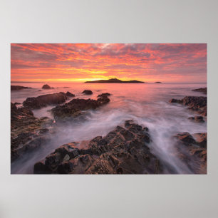 Poster Ballycotton, cortiça do condado, Ireland