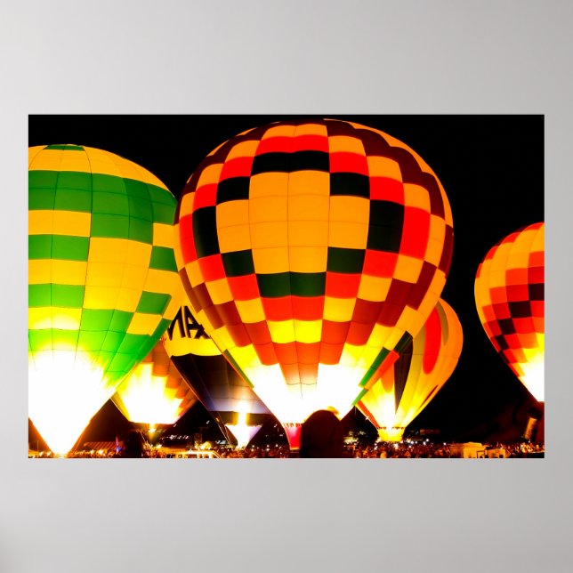 Poster Balões brilhantes (Frente)