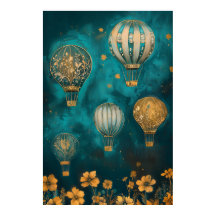 Balões de ar quente flutuantes de 1791