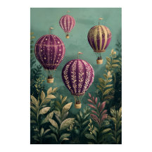 Balões de ar quente flutuantes de 1799