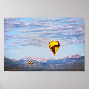 Poster Balões de ar quente, Montanhas Rochosas, Colorado