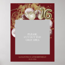 Balões Dourados para Festa de 16 Anos Foto Prop Bu