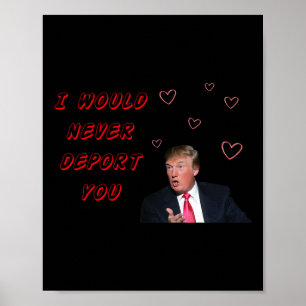 Poster Balões Engraçados Do Trump E Do Coração Clique 