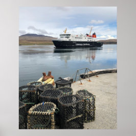 Poster Balsa Navegando para Islay na Escócia