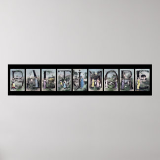 Pôster BalTIMORE - Alphabet - Letra name Art