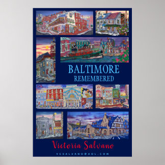 Poster Baltimore Lembrado