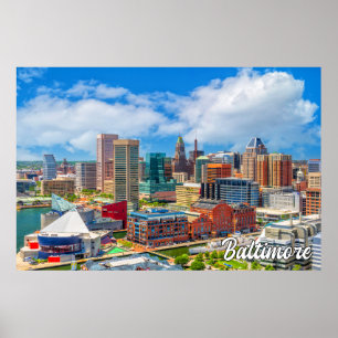 Poster Baltimore, Maryland, Estados Unidos
