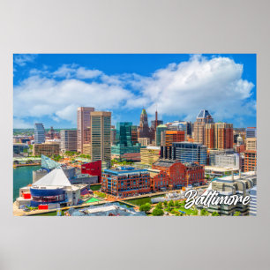 Poster Baltimore, Maryland, EUA