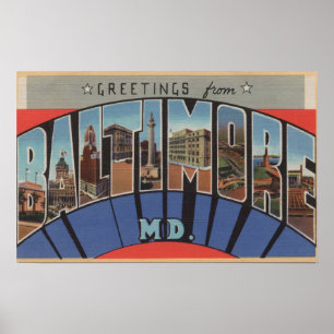 Pôster Baltimore, Maryland - grandes cenas 3 da letra