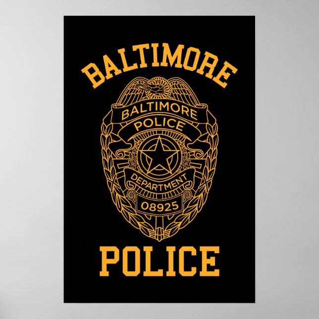 Pôster baltimore police maryland detective (Frente)
