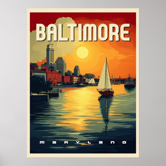 Poster Baltimore - Viagem (Frente)