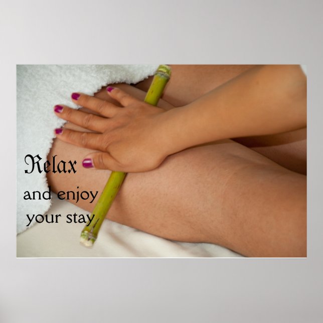 Pôster Bamboo Massage (Frente)