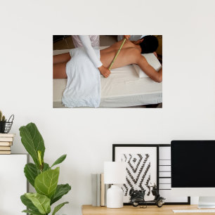 Poster Bamboo Massage On The Ribs